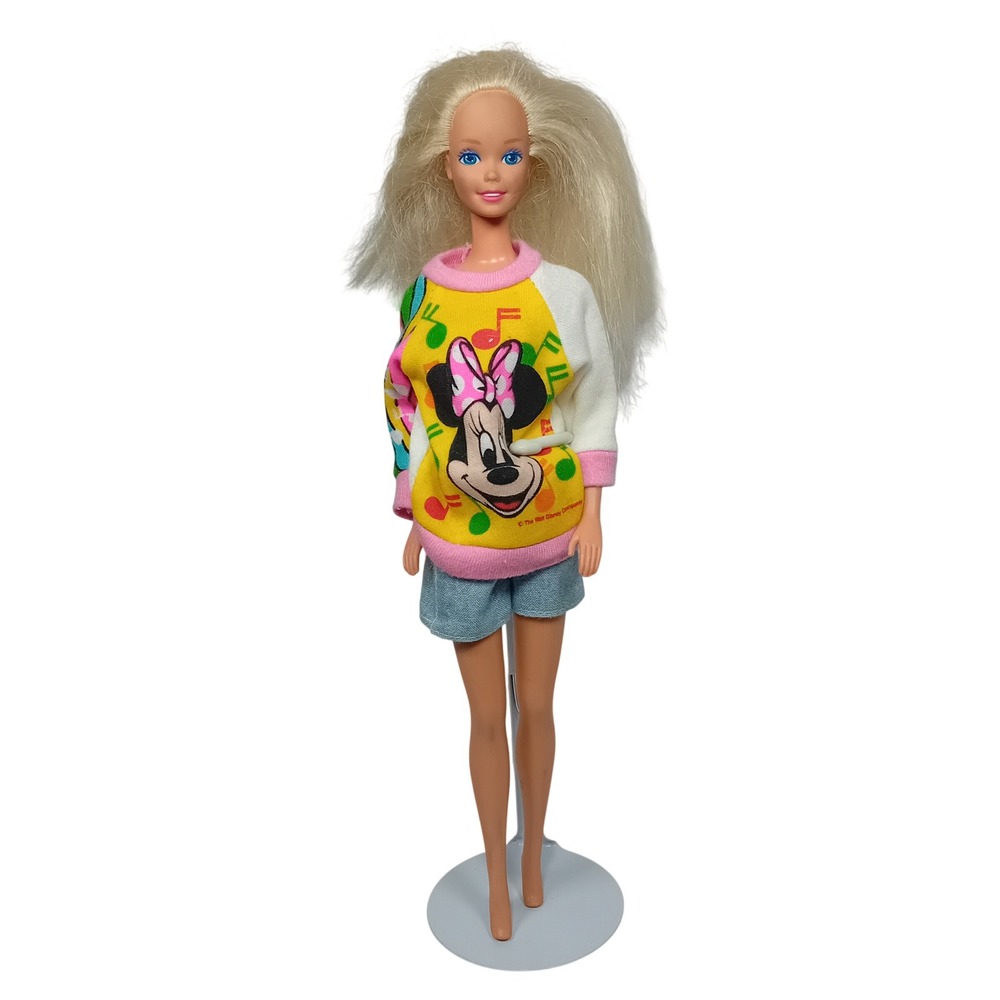 1992 Vintage Tahiti Barbie Superstar Fashion Doll Redressed‎ Minnie Mouse 2093